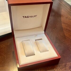 TAG Heuer wood box dual HIS/HERS beautiful finish